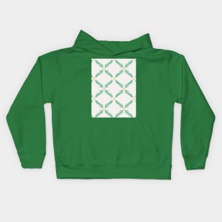 Pattern with fir branches and stars Kids Hoodie